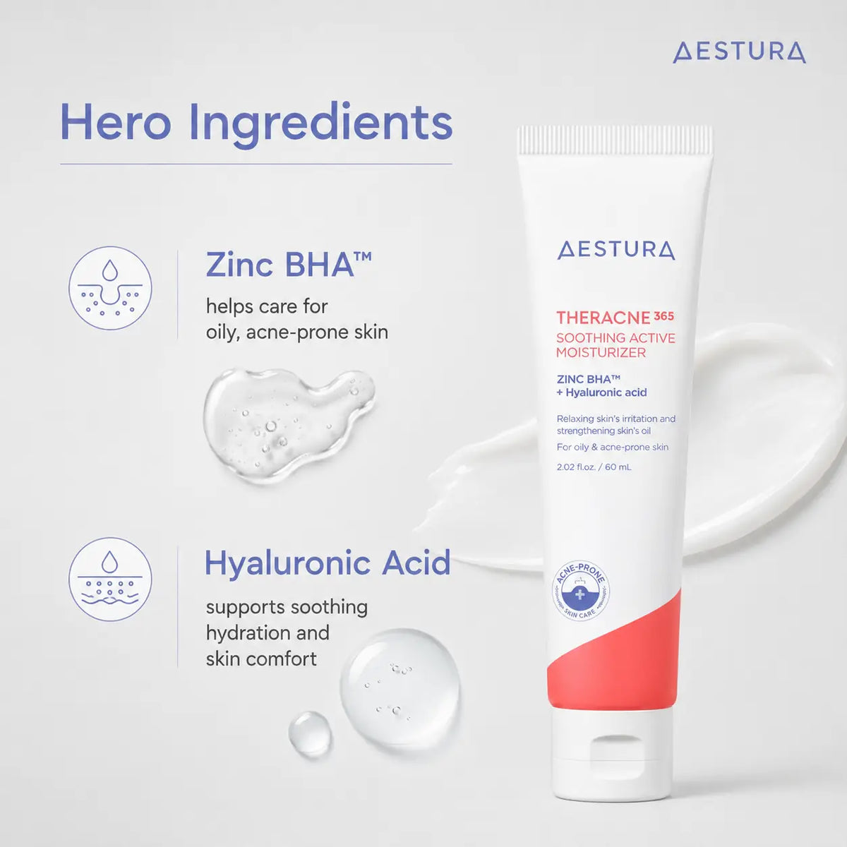 AESTURA THERACNE365 Soothing Active Moisturizer 60ml