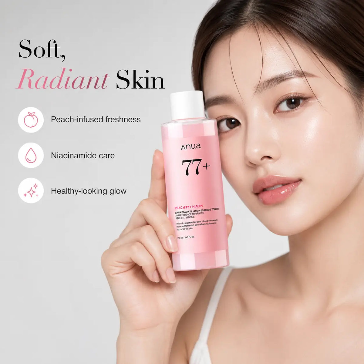 ANUA Peach 77% Niacin Essence Toner 250ml