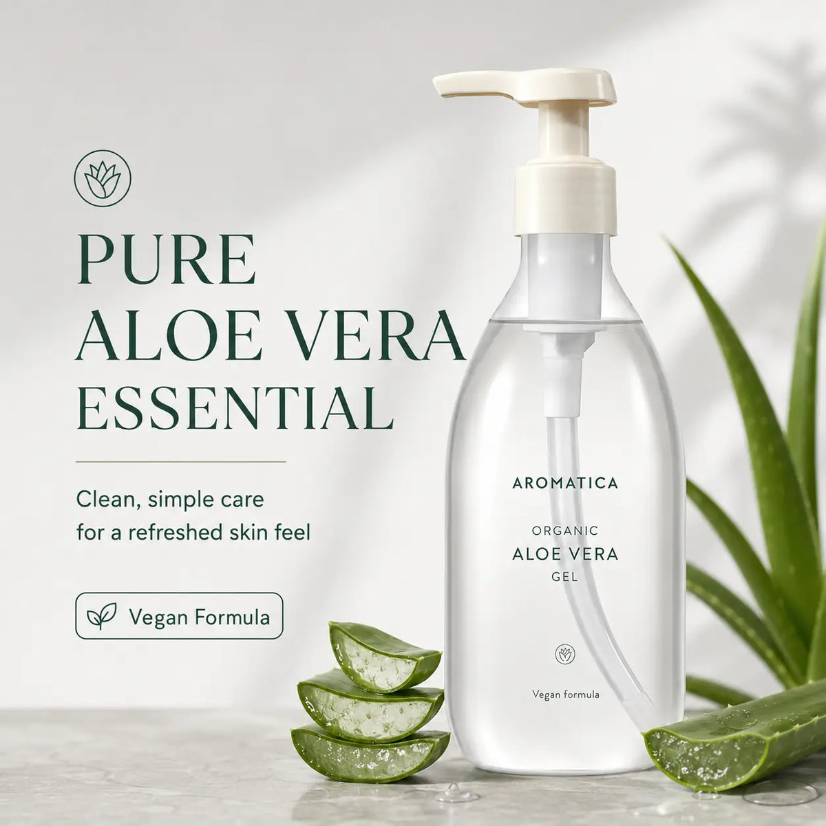 AROMATICA Soothing Aloe Vera Gel 300ml