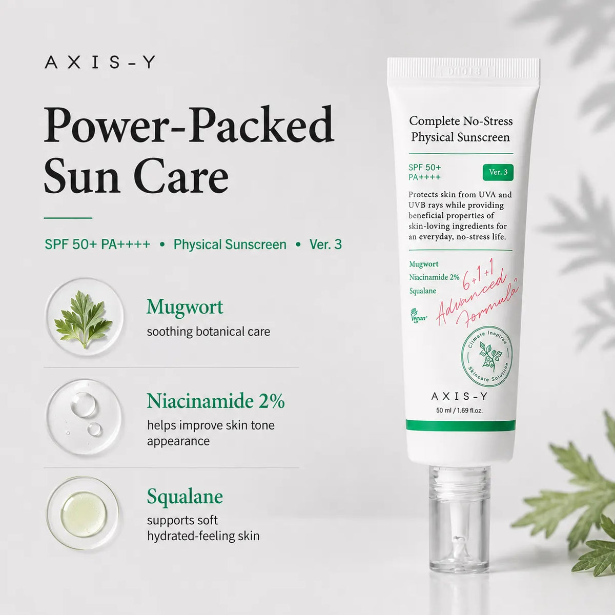 AXIS-Y Complete No Stress Physical Sunscreen 50ml