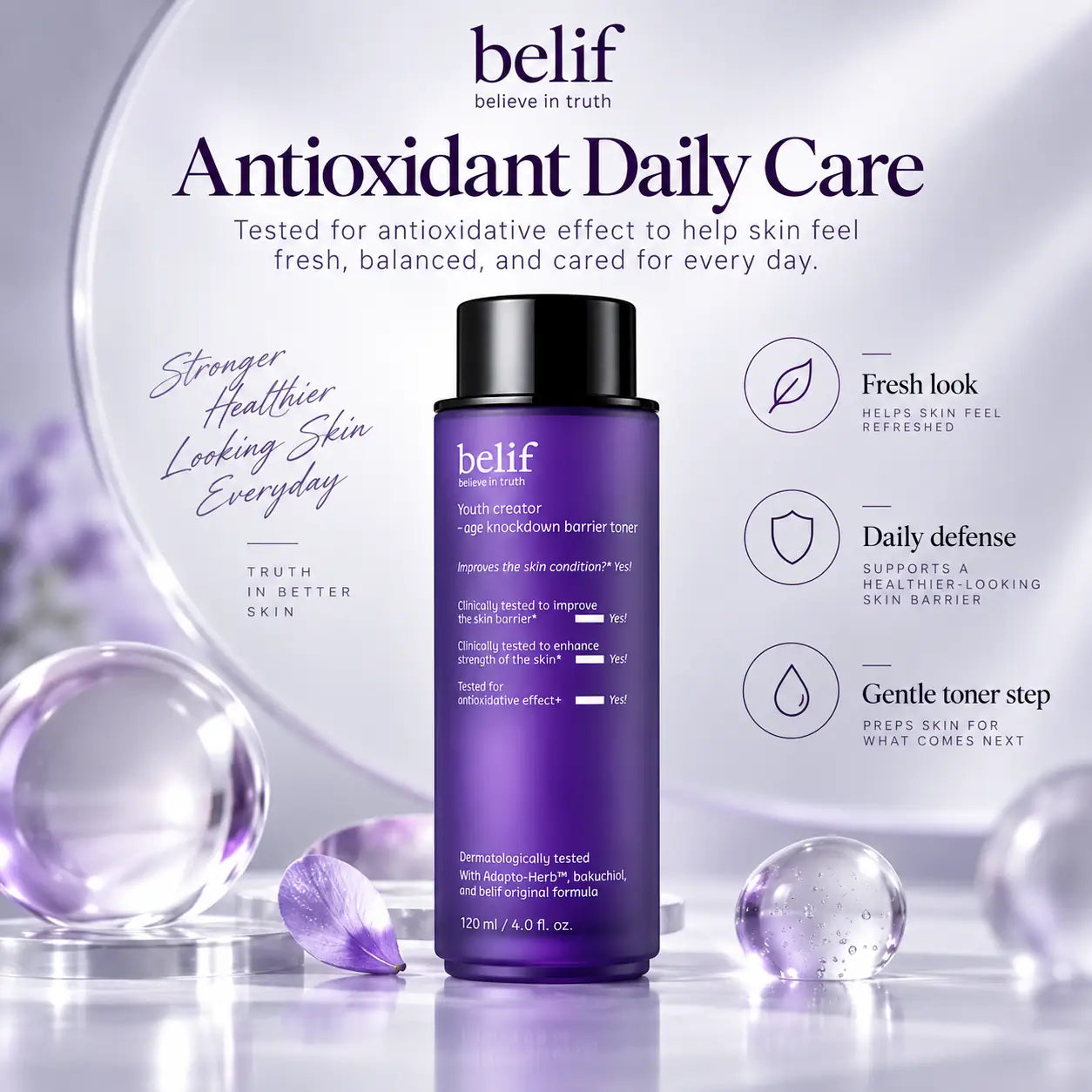 belif Youth Creator Age Knockdown Water Essence 120ml