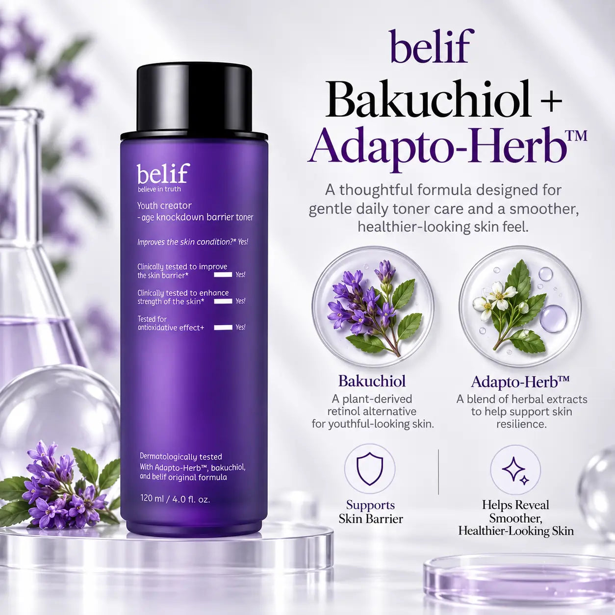 belif Youth Creator Age Knockdown Water Essence 120ml
