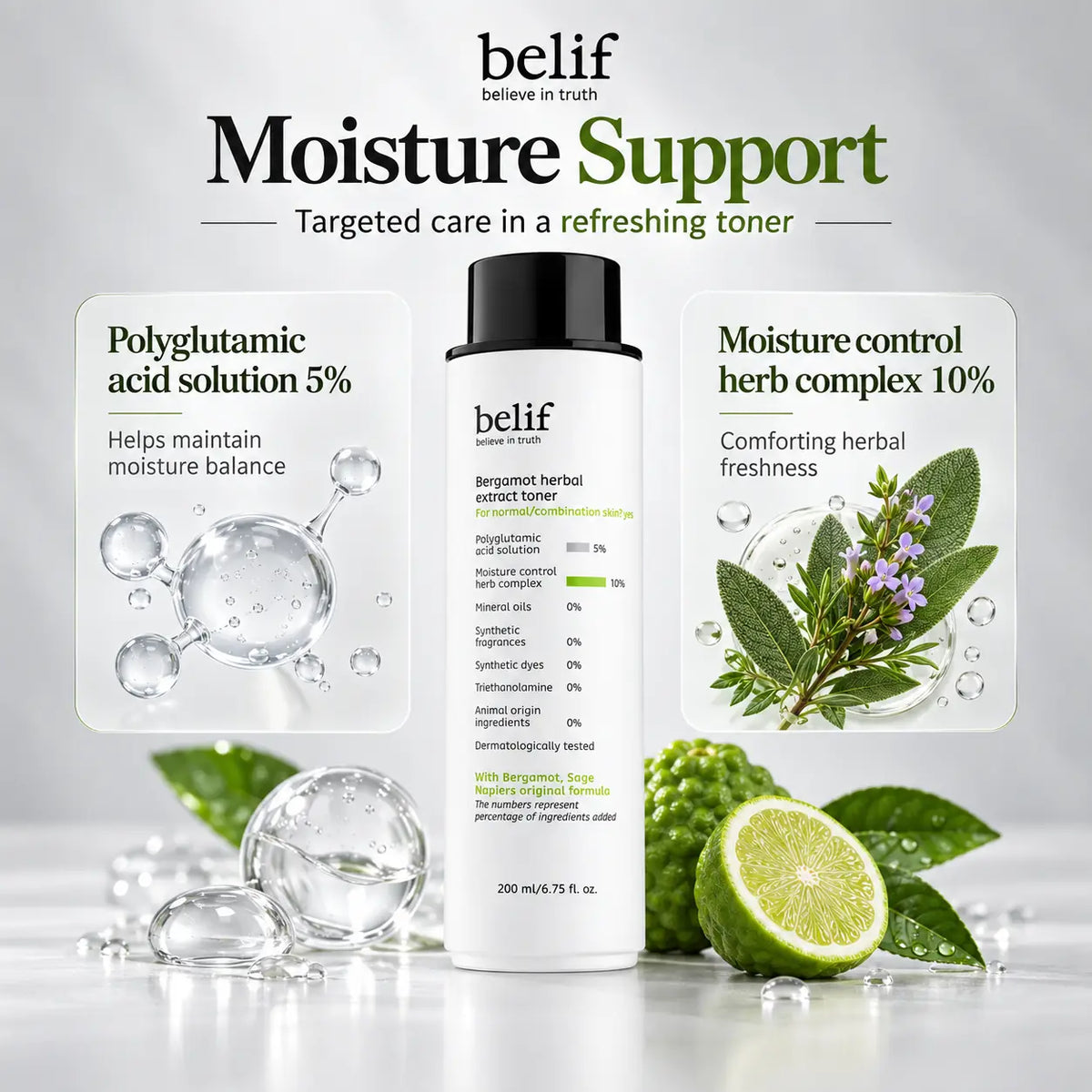 belif Bergamot Herbal Extract Toner 200ml