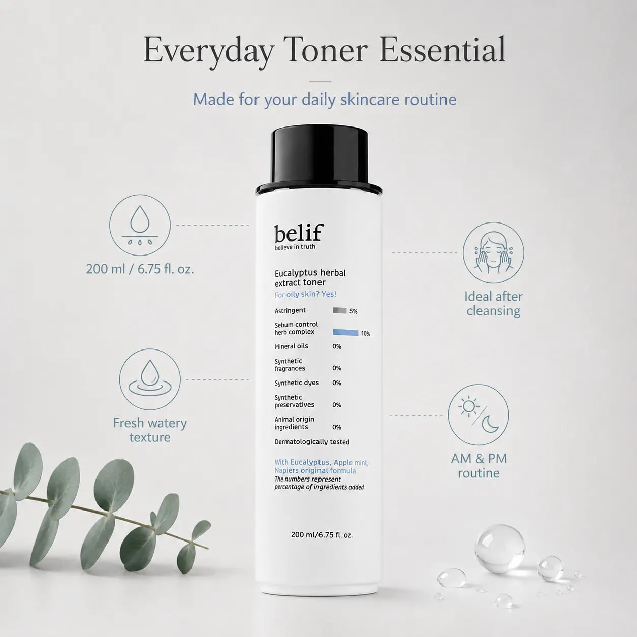 belif Eucalyptus Herbal Extract Toner 200ml
