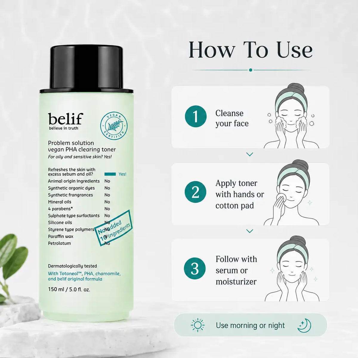 belif Problem Solution Vegan PHA Clearing Toner 150ml