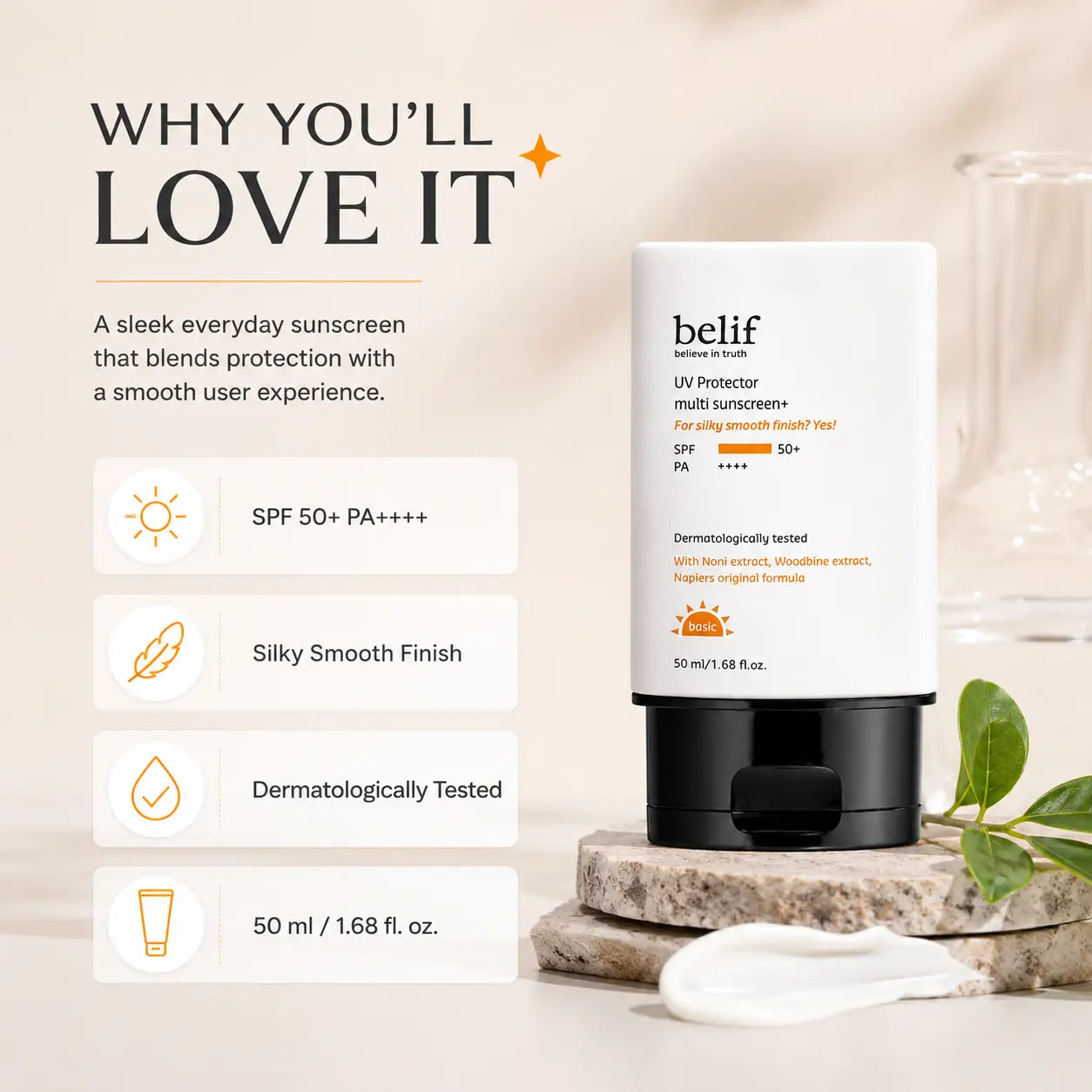 belif UV Protector Multi Sunscreen+ 50ml