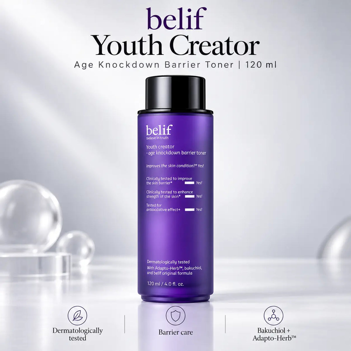 belif Youth Creator Age Knockdown Water Essence 120ml