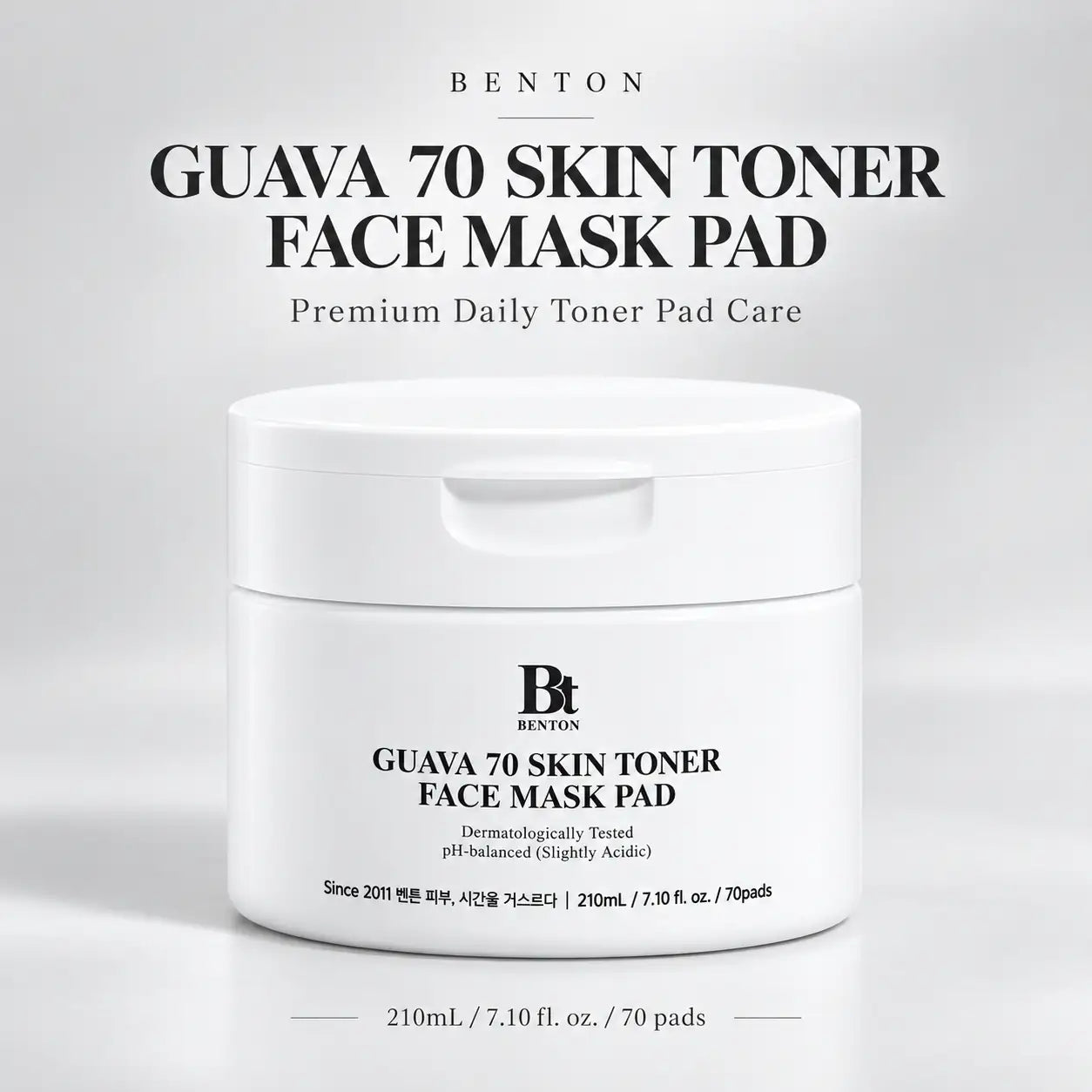 Benton Guava 70 Skin Toner Face Mask Pad 210ml 70pcs
