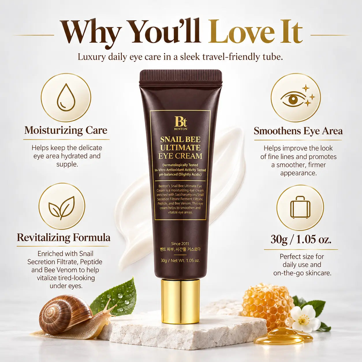Benton Snail Bee Ultimate Premium Eye Cream 30g