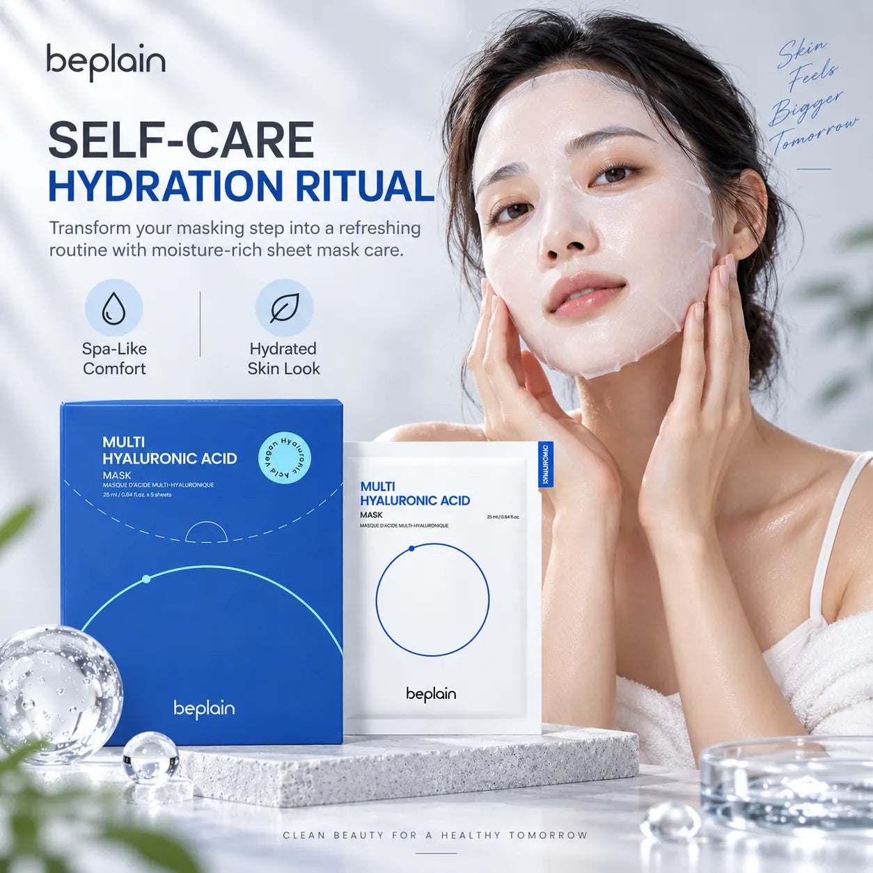 beplain Multi Hyaluronic Acid Mask 5ea