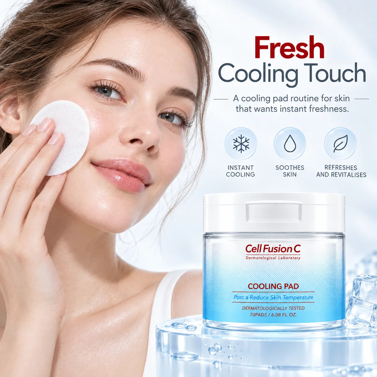 Cell Fusion C Post Alpha Cooling Pad 70 Pads