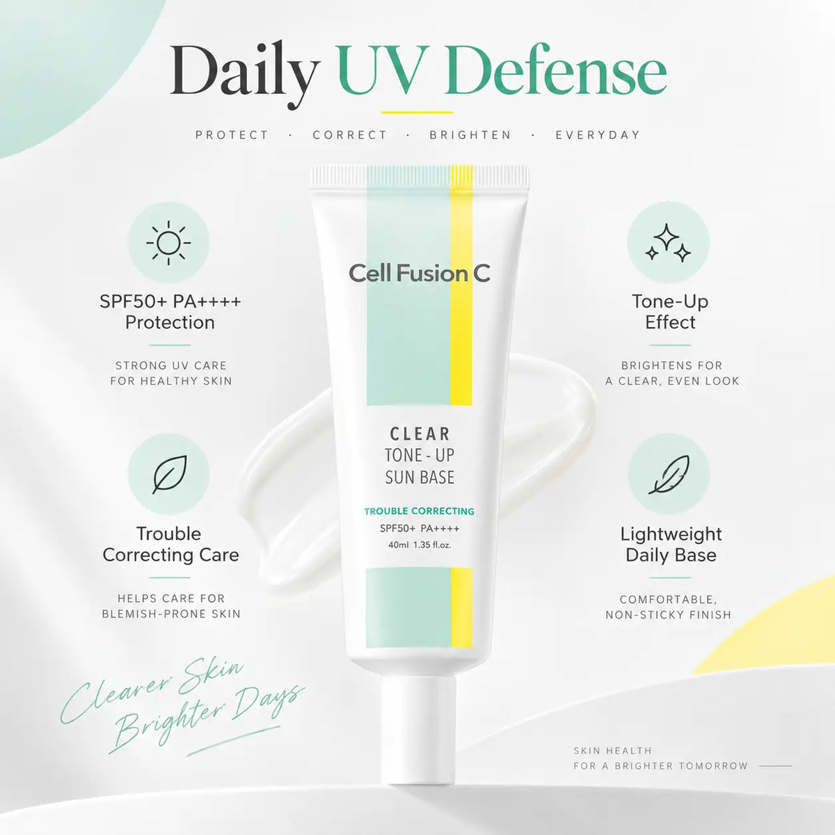 Cell Fusion C Clear Tone Up Sun Base SPF50+ PA++++ 40ml