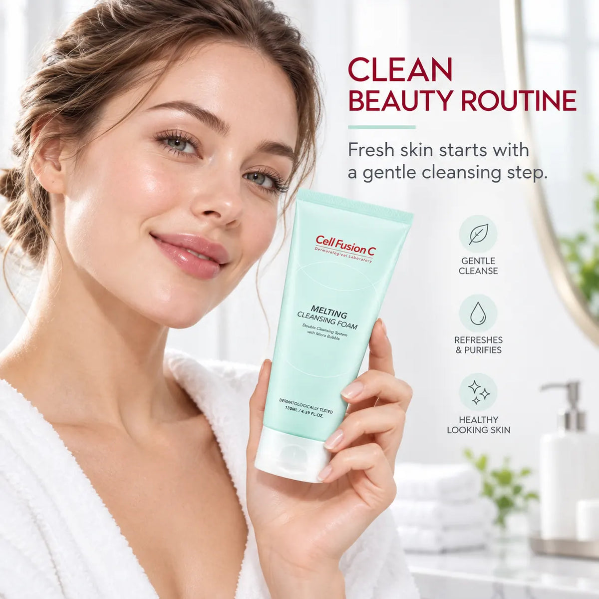 Cell Fusion C Melting Cleansing Foam 130ml
