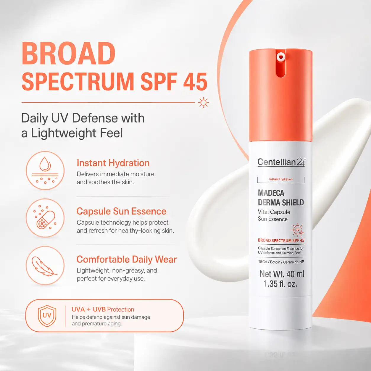 Centellian24 Derma Shield Vital Capsule Sun Essence 40ml