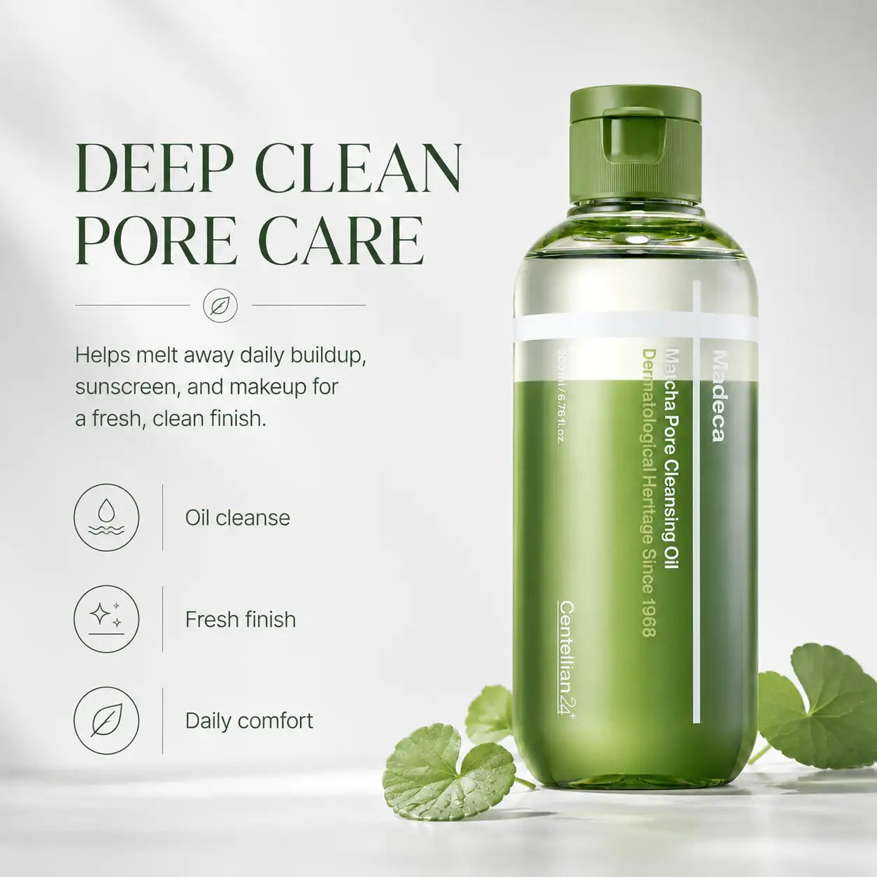 Centellian24 Madeca Matcha Pore Cleansing Oil 200ml