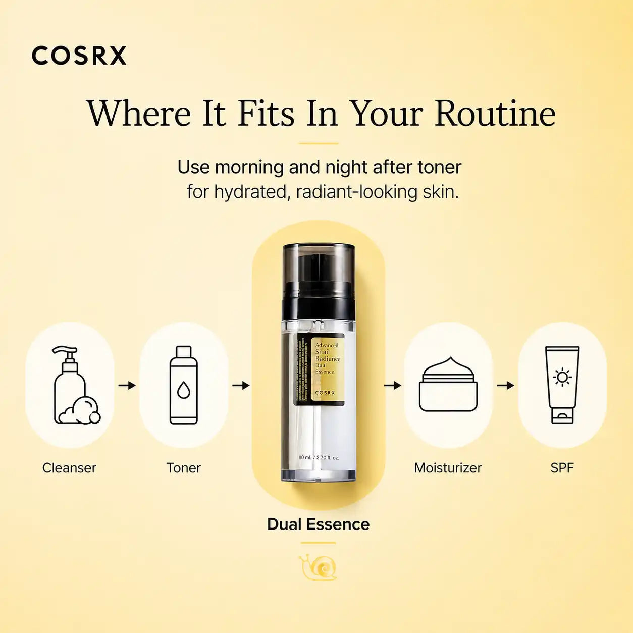 COSRX Advanced Snail Radiance Dual Essence 80ml