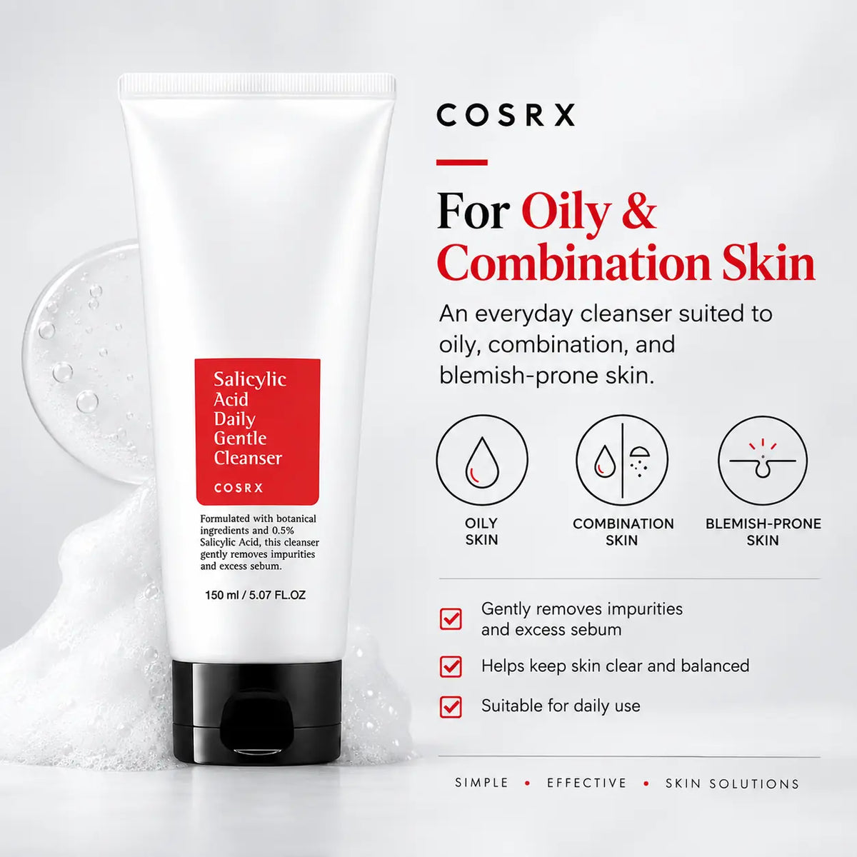 COSRX Salicylic Acid Daily Gentle Cleanser 150ml