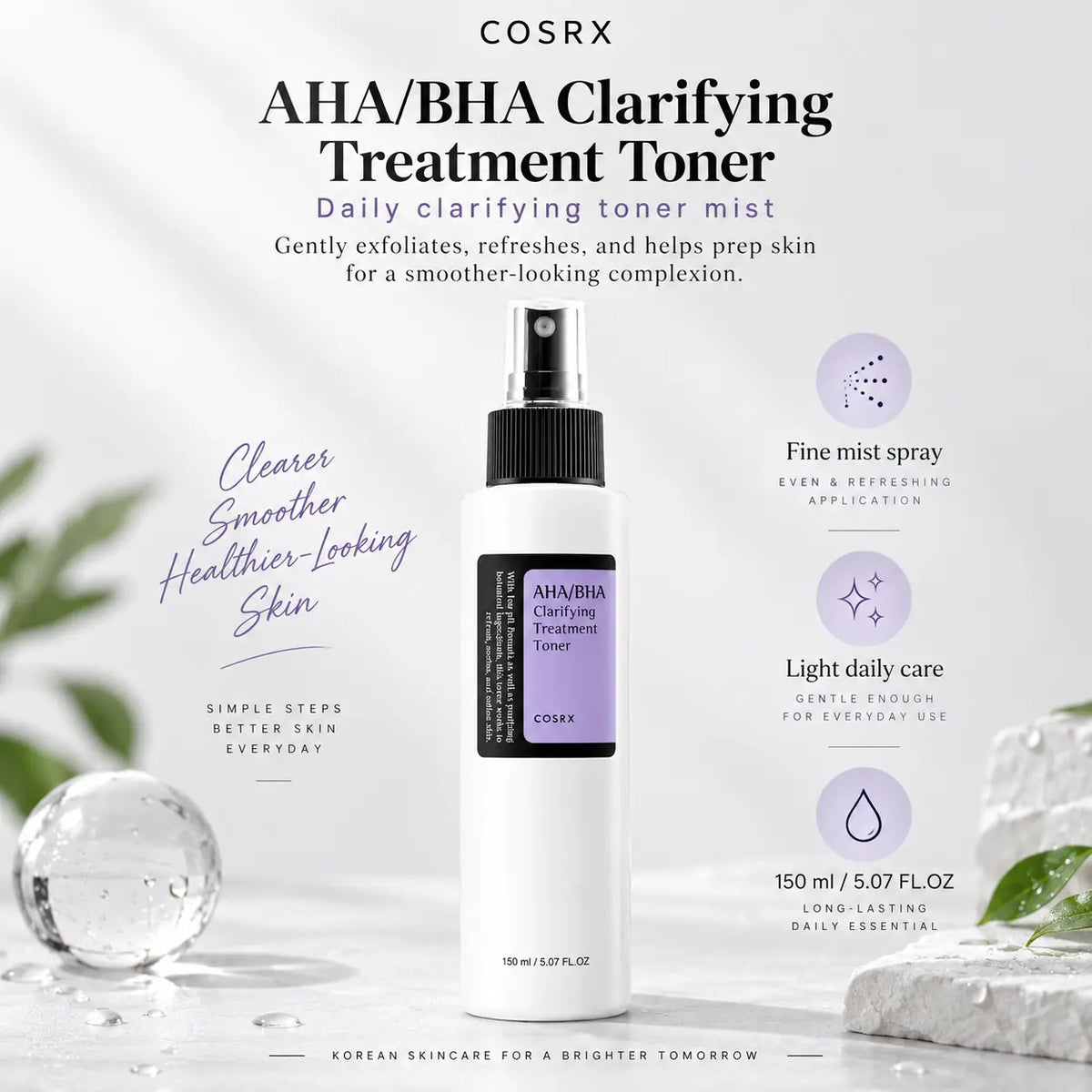 COSRX AHA/BHA Clarifying care Toner 150ml