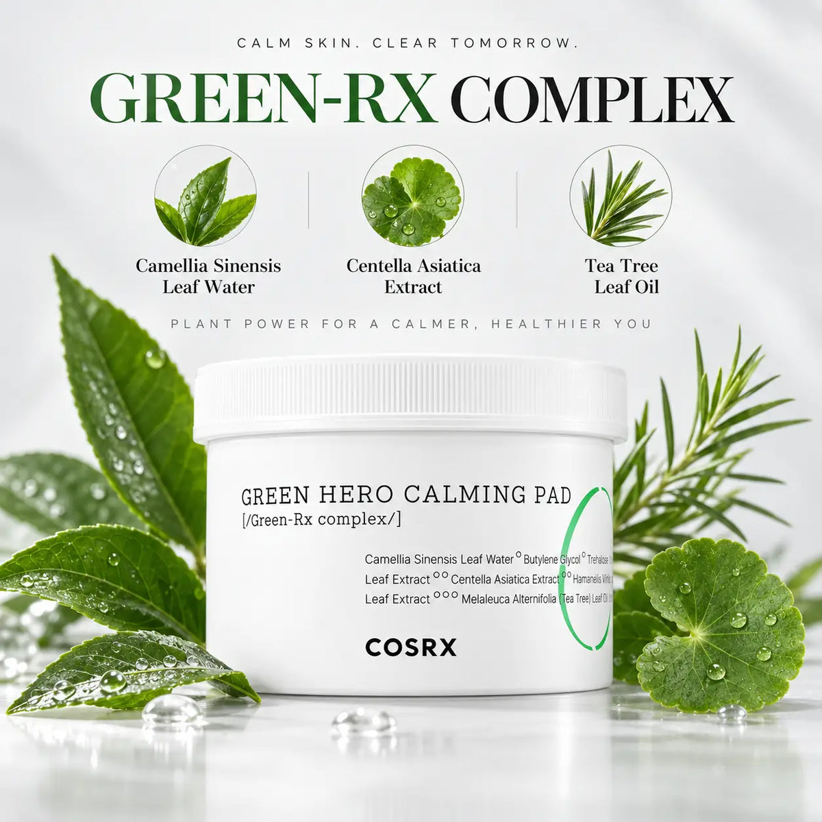 COSRX One Step Green Hero Calming Pad 70pcs