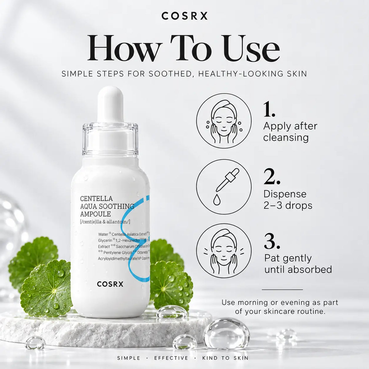 COSRX Hydrium Centella Aqua Soothing Ampoule 40ml