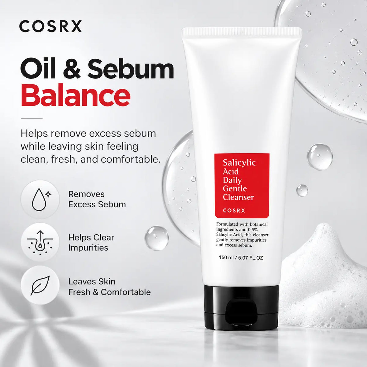 COSRX Salicylic Acid Daily Gentle Cleanser 150ml