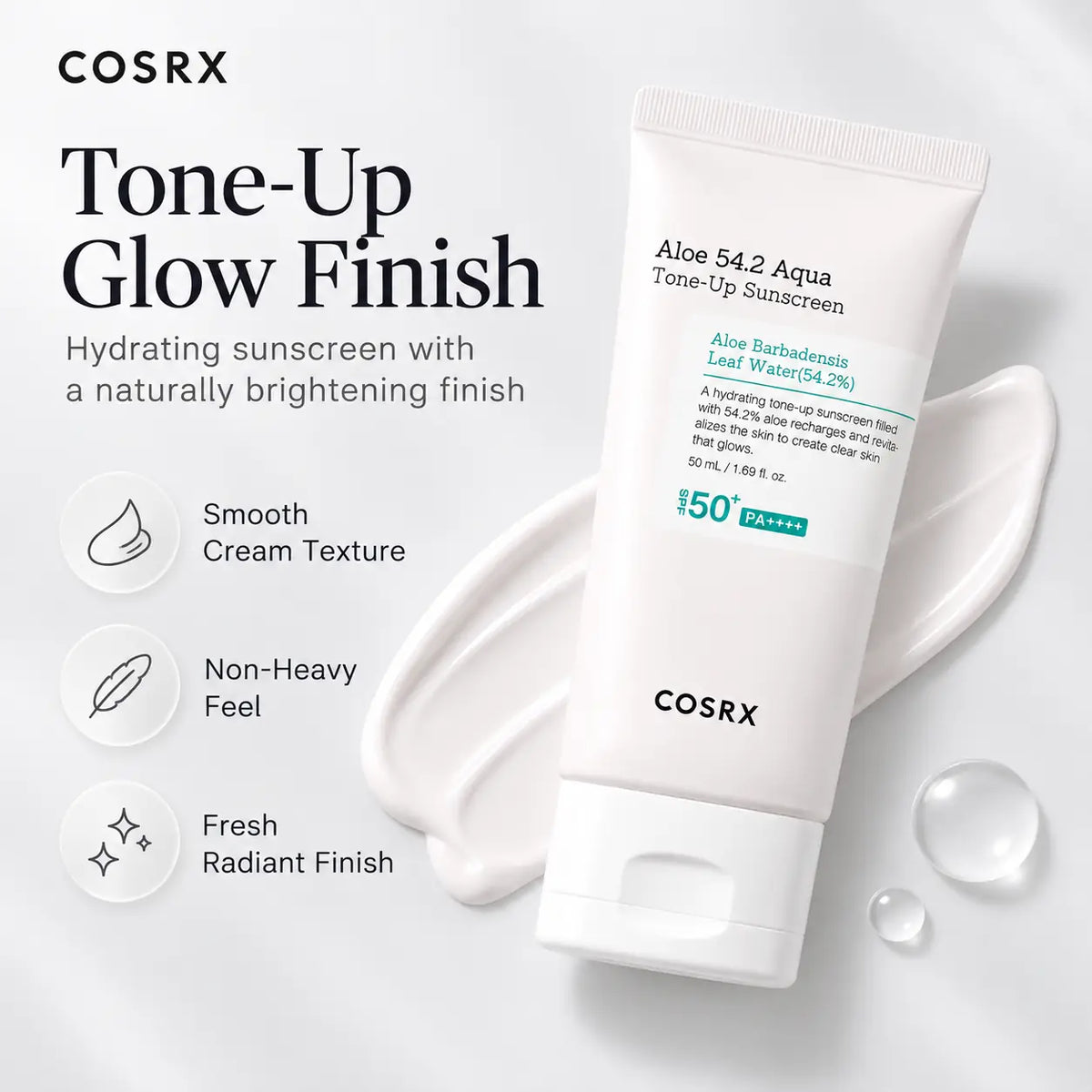 COSRX Aloe 54.2 Aqua Tone Up Sunscreen 50ml
