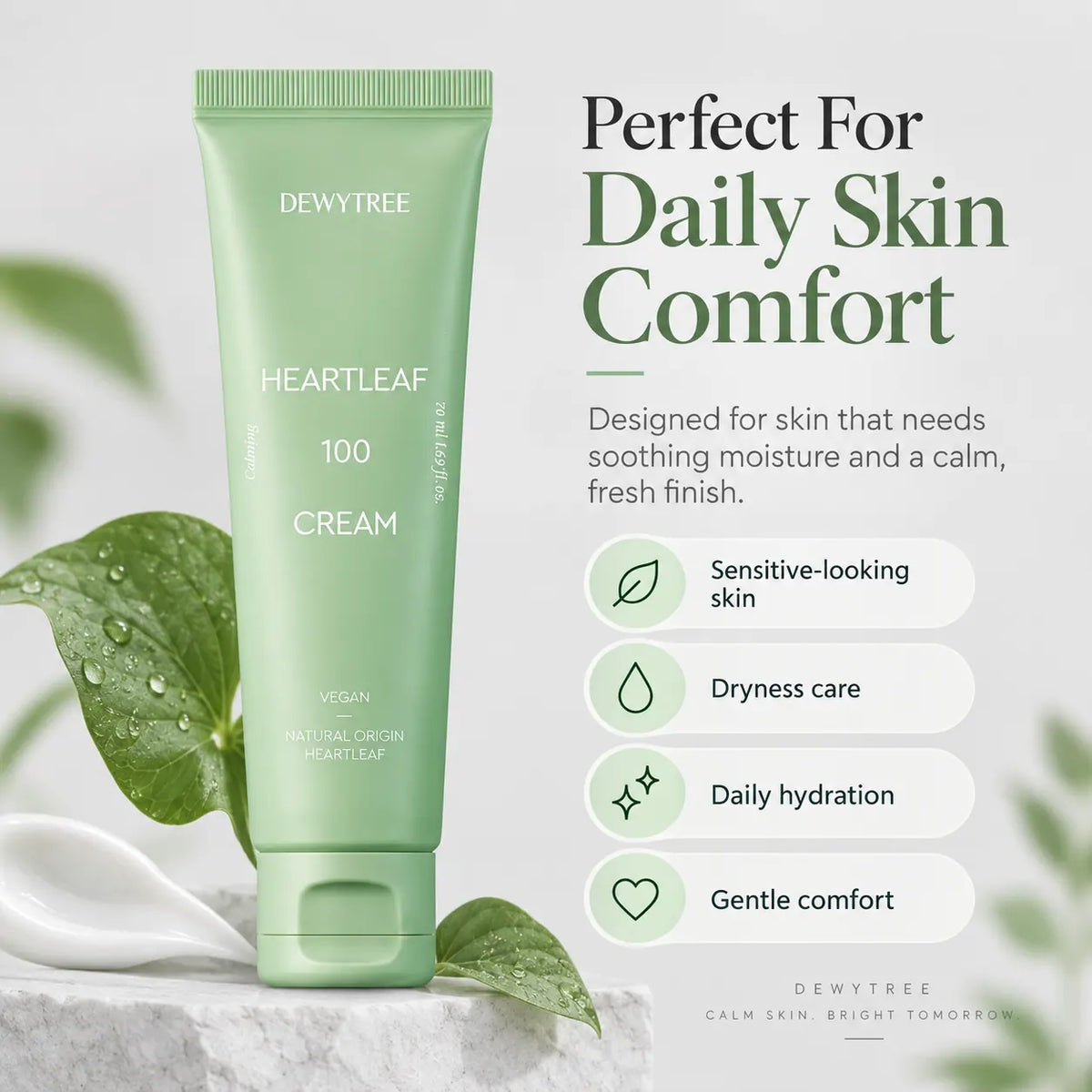 DEWYTREE Heartleaf 100 Cream 50ml