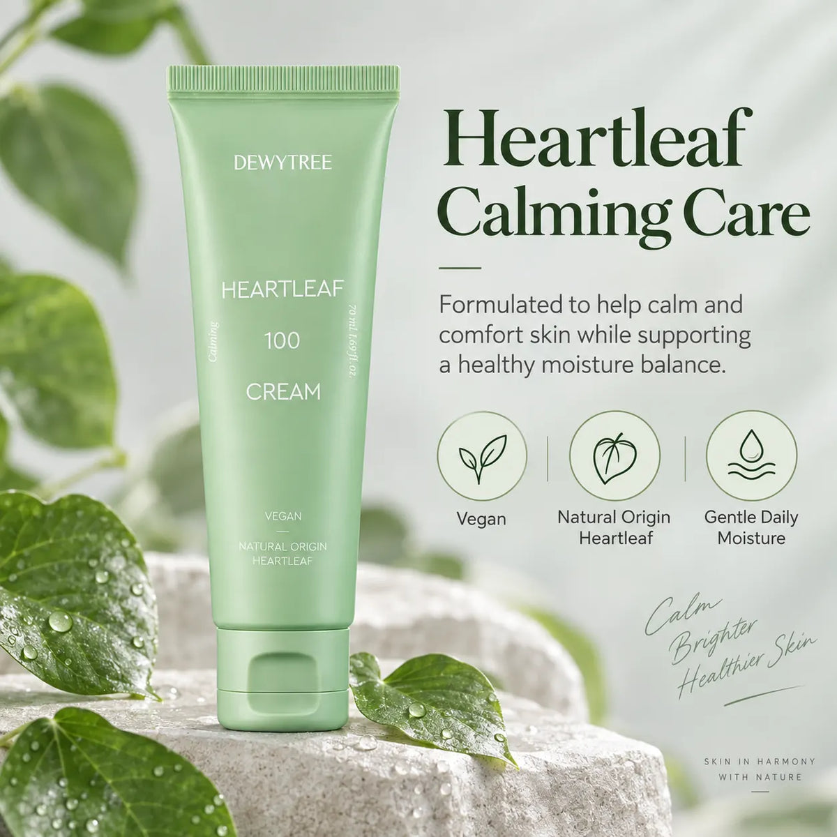 DEWYTREE Heartleaf 100 Cream 50ml