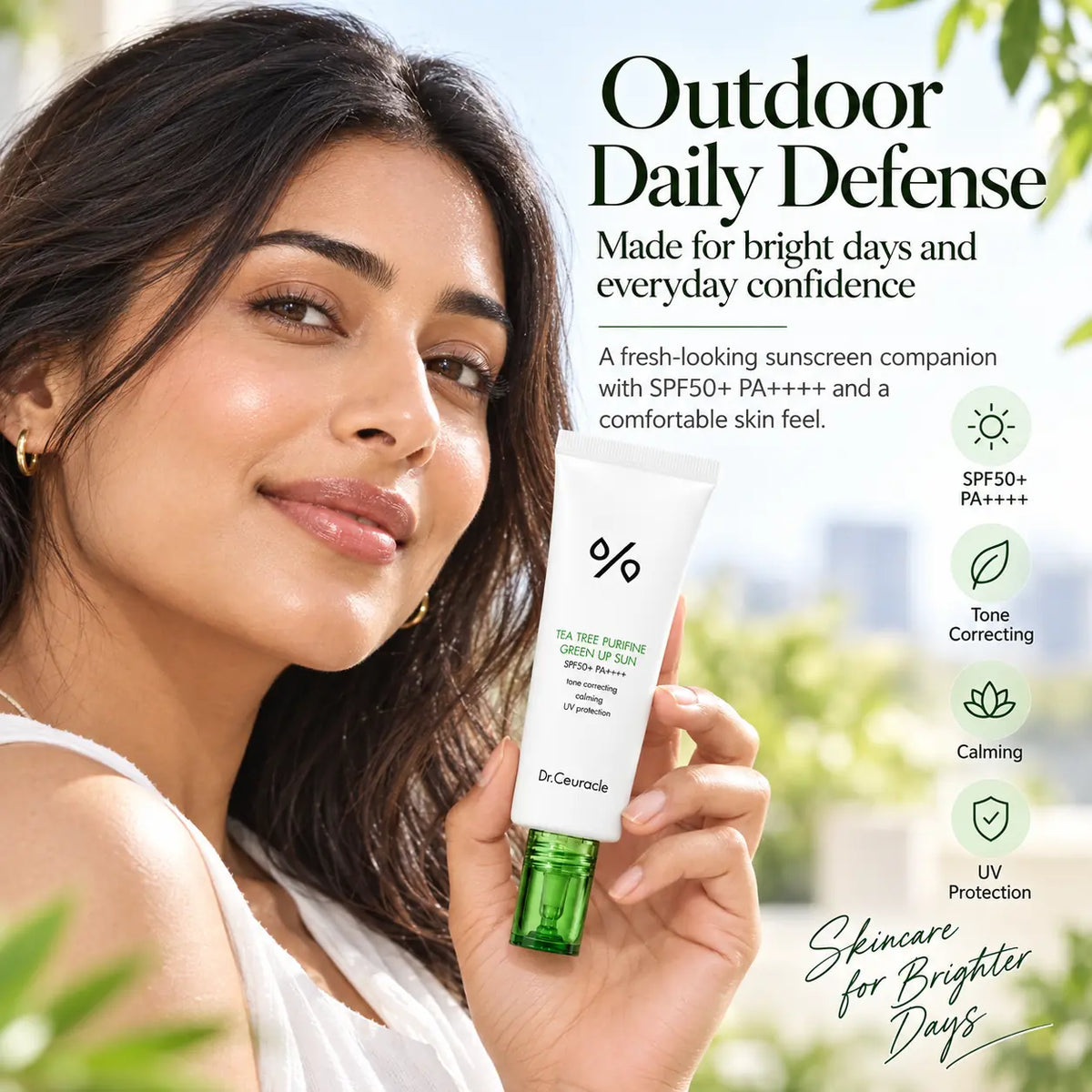 Dr. Ceuracle Tea Tree Purifine Green Up Sun SPF50 PA++++ 50ml