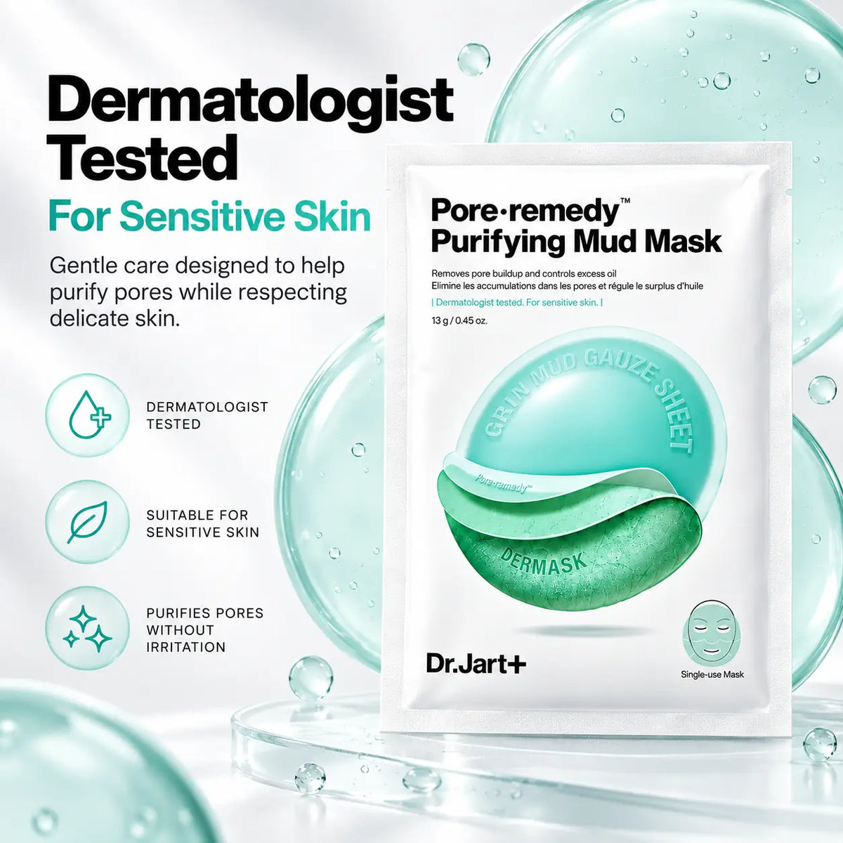Dr. Jart+ Pore Remedy Purifying Mud Mask 13g 25g 25g 1ea 13g