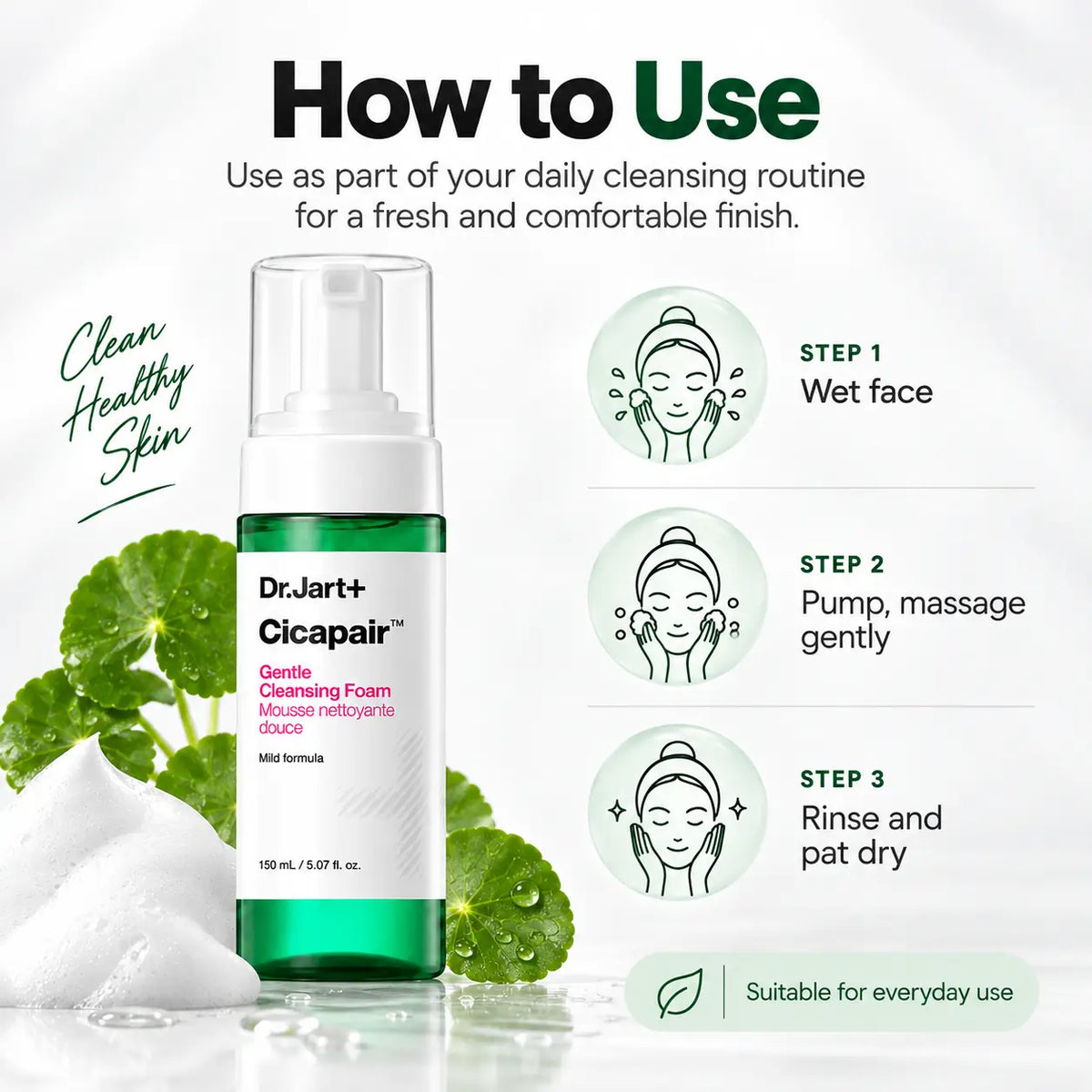 Dr. Jart+ Cicapair Gentle Foam Cleanser 150ml