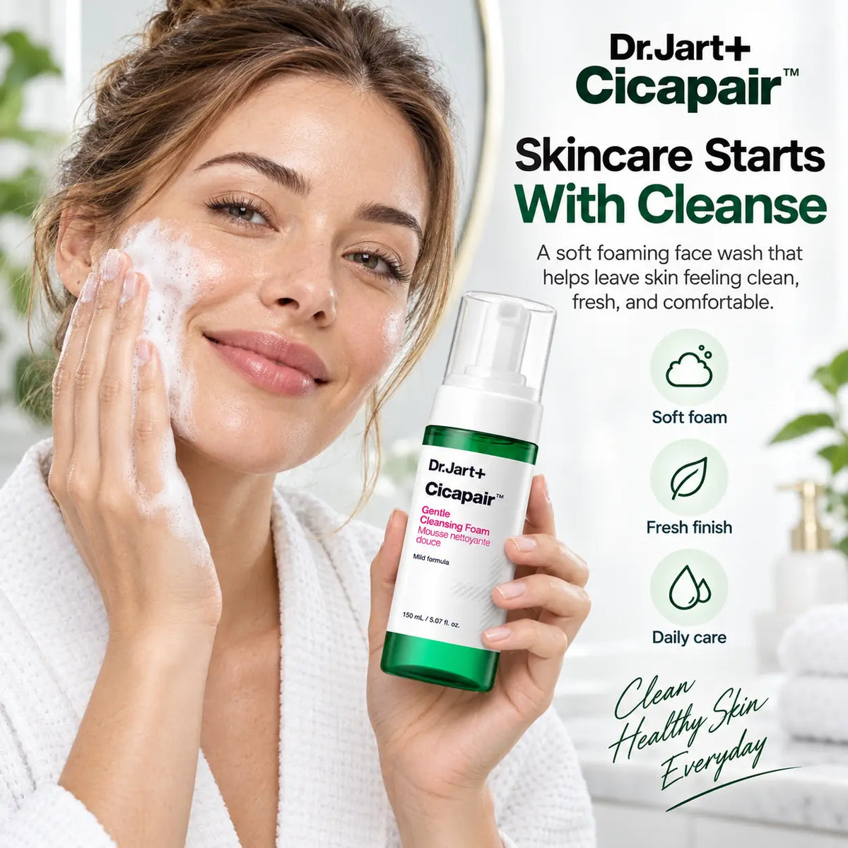 Dr. Jart+ Cicapair Gentle Foam Cleanser 150ml