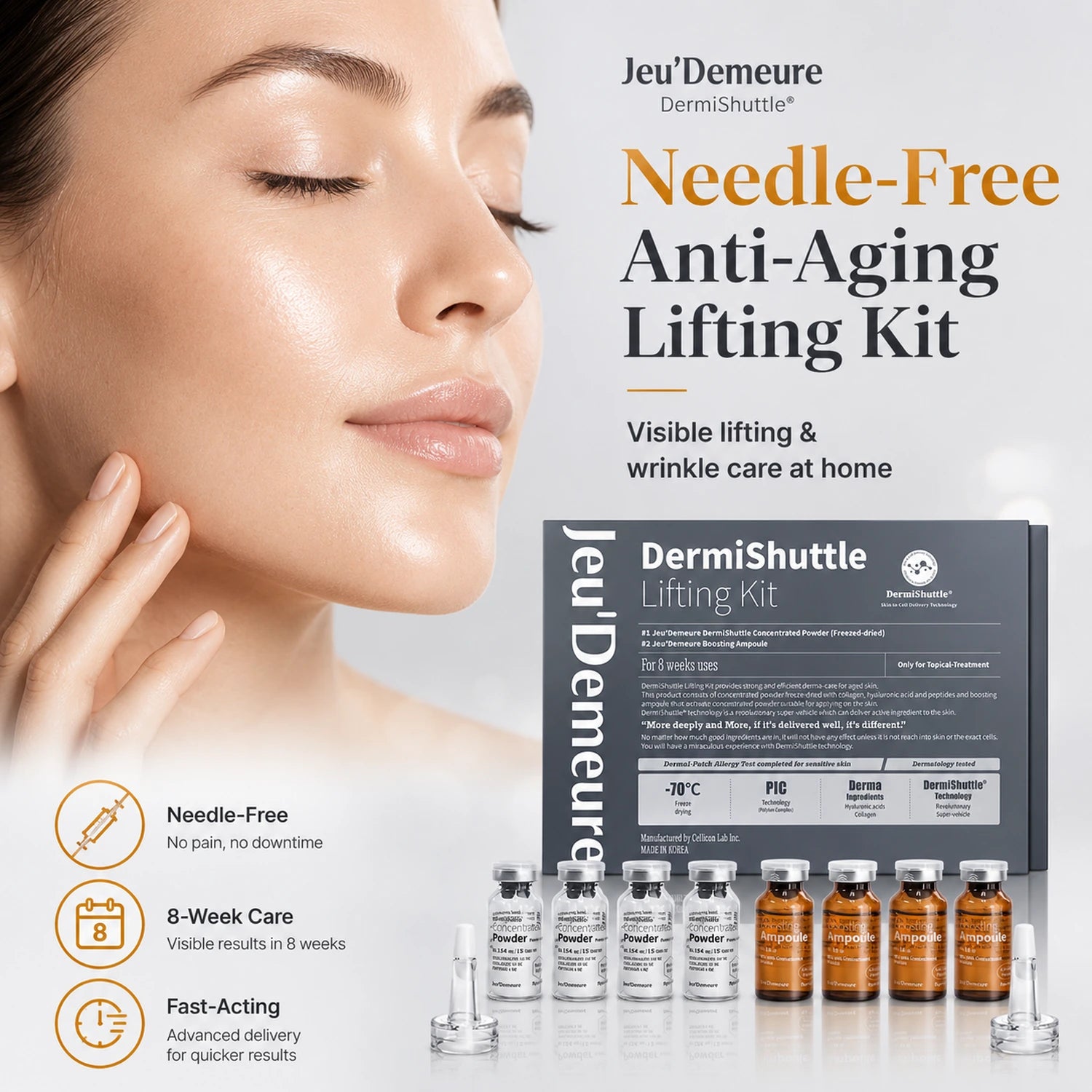 JEU'DEMEURE DermiShuttle Lifting Kit 2 Weeks