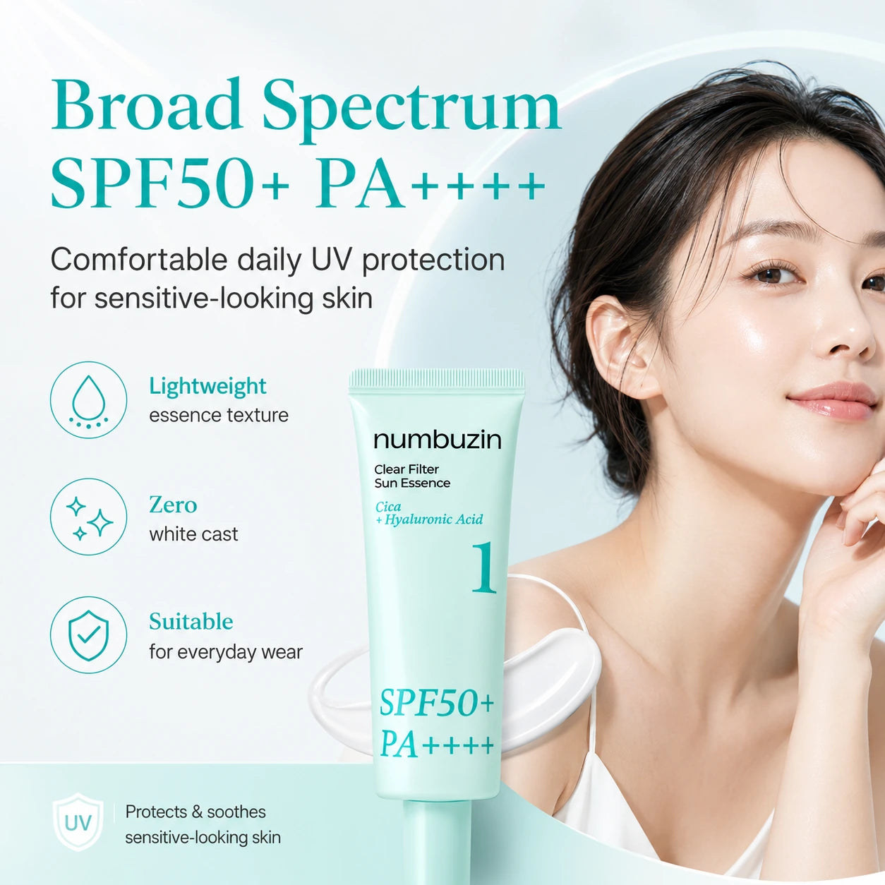 numbuzin No.1 Clear Filter Sun Essence SPF50 50ml