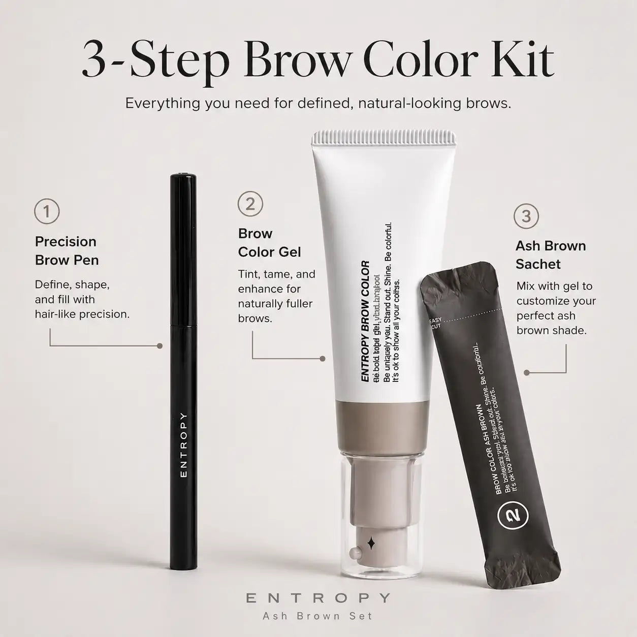 Entropy Brow Color Ash Brown 38g