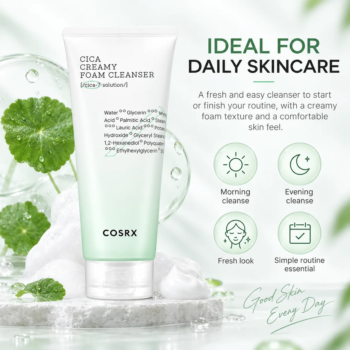 COSRX Pure Fit Cica Creamy Foam Cleanser 150ml