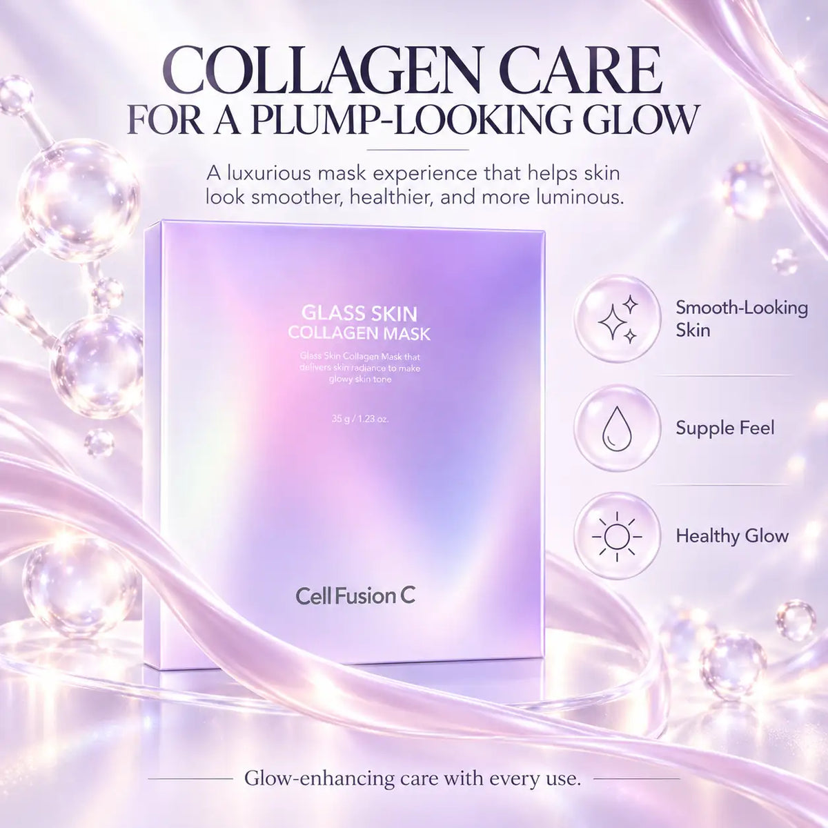 Cell Fusion C Glass Skin Collagen Mask 35g x 5ea