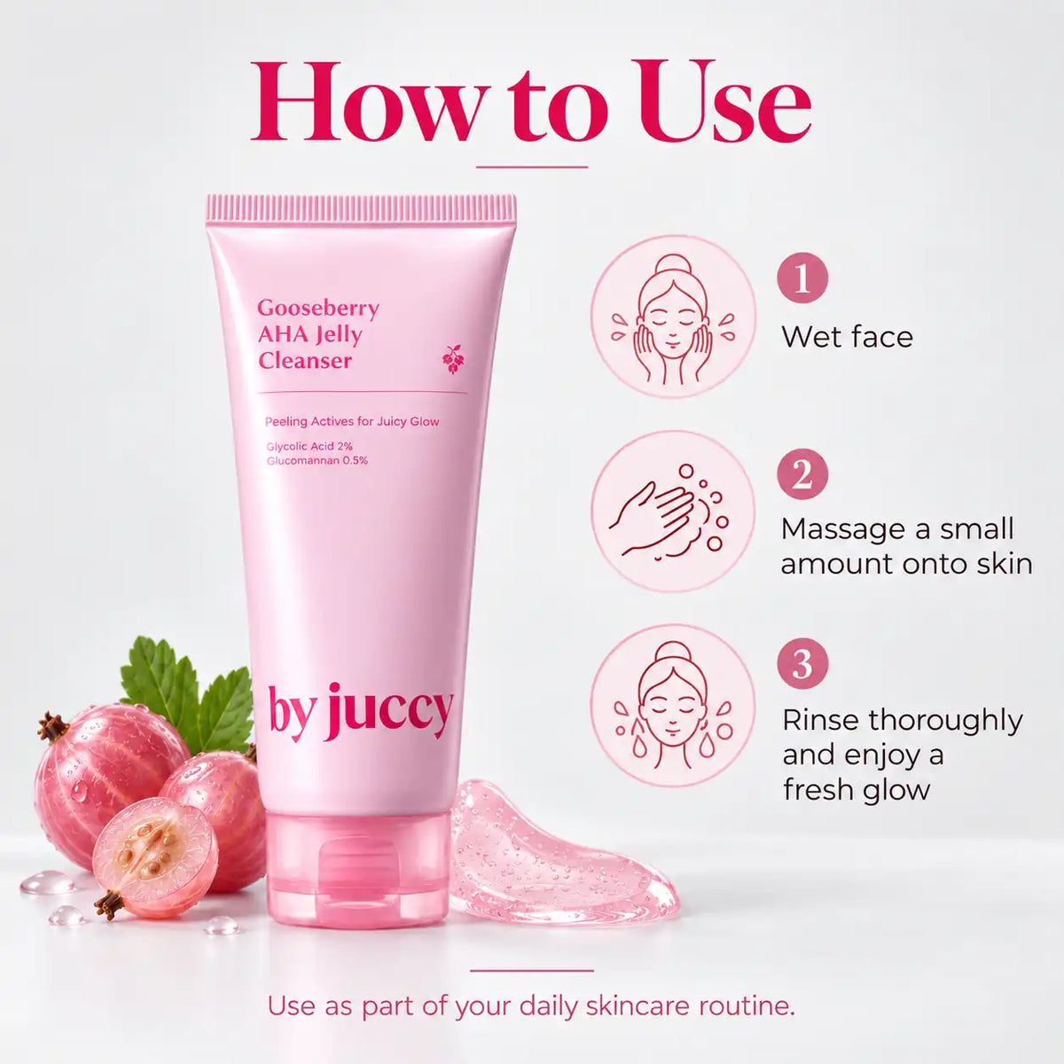 By Juccy Gooseberry AHA Jelly Cleanser 120ml