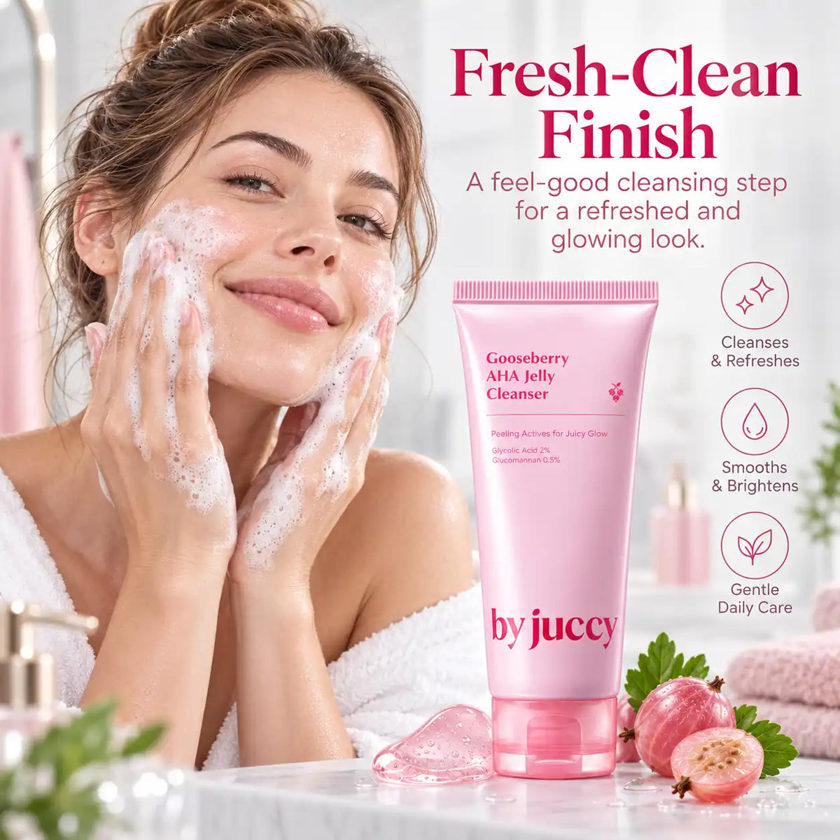 By Juccy Gooseberry AHA Jelly Cleanser 120ml