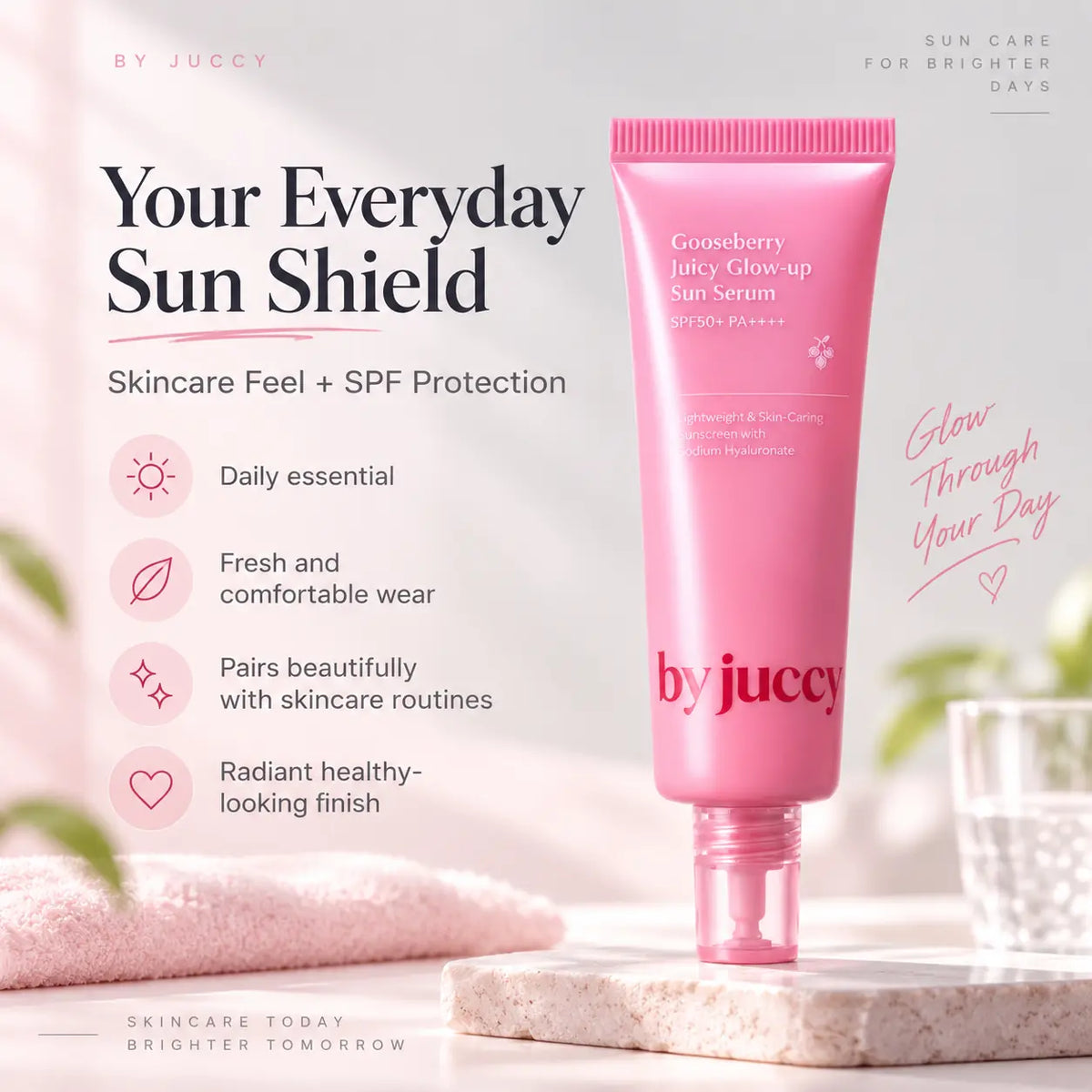 By Juccy Gooseberry Juicy Glow Up Sun Serum 50ml