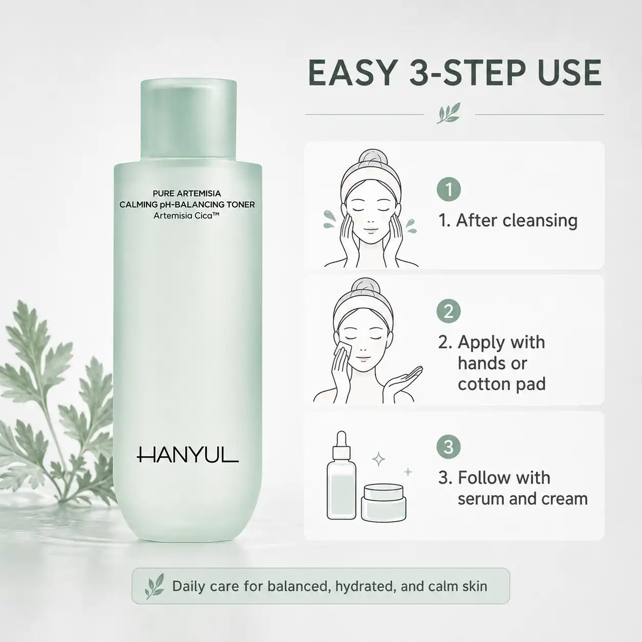 HANYUL Pure Artemisia Watery Calming Toner 150ml