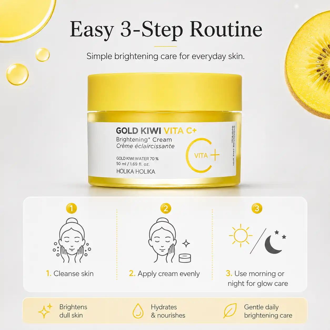 Holika Holika Gold Kiwi Vita C Brightening Cream 50ml