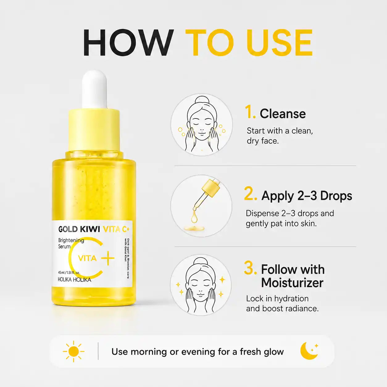 Holika Holika Gold Kiwi Vita C Brightening Serum 45ml
