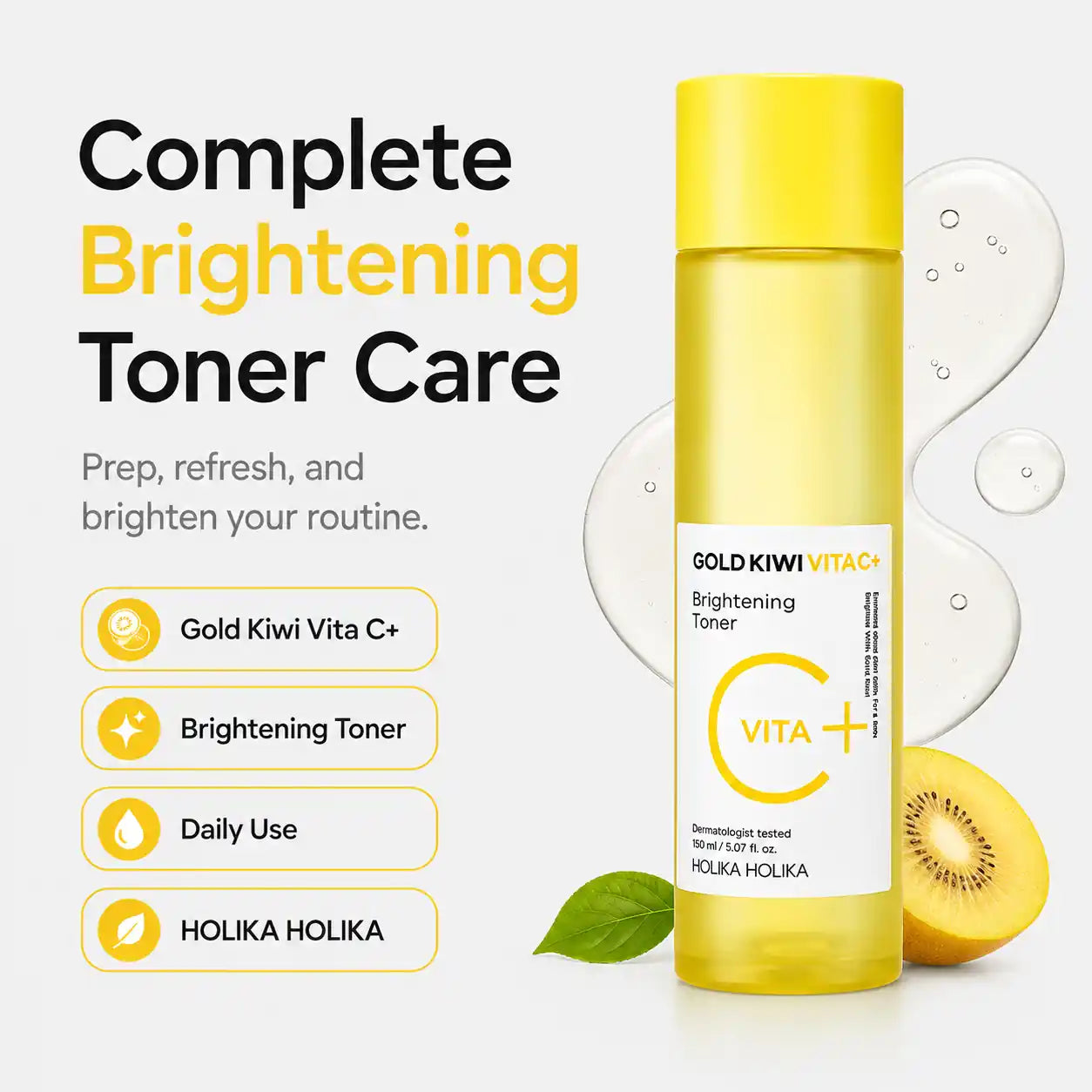 Holika Holika Gold Kiwi Vita C Brightening Toner 150ml