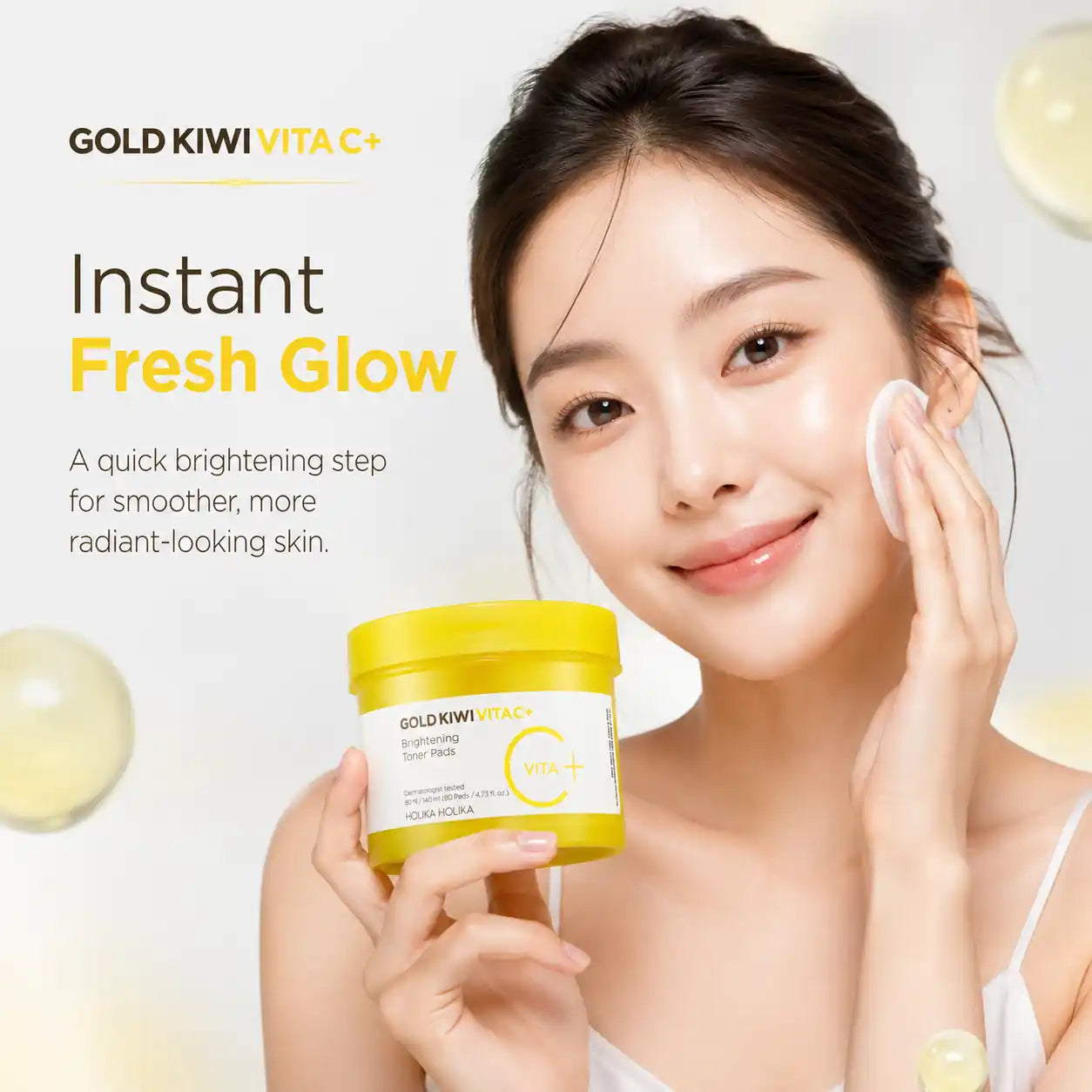 Holika Holika Gold Kiwi Vita C Toner Pads 80pcs
