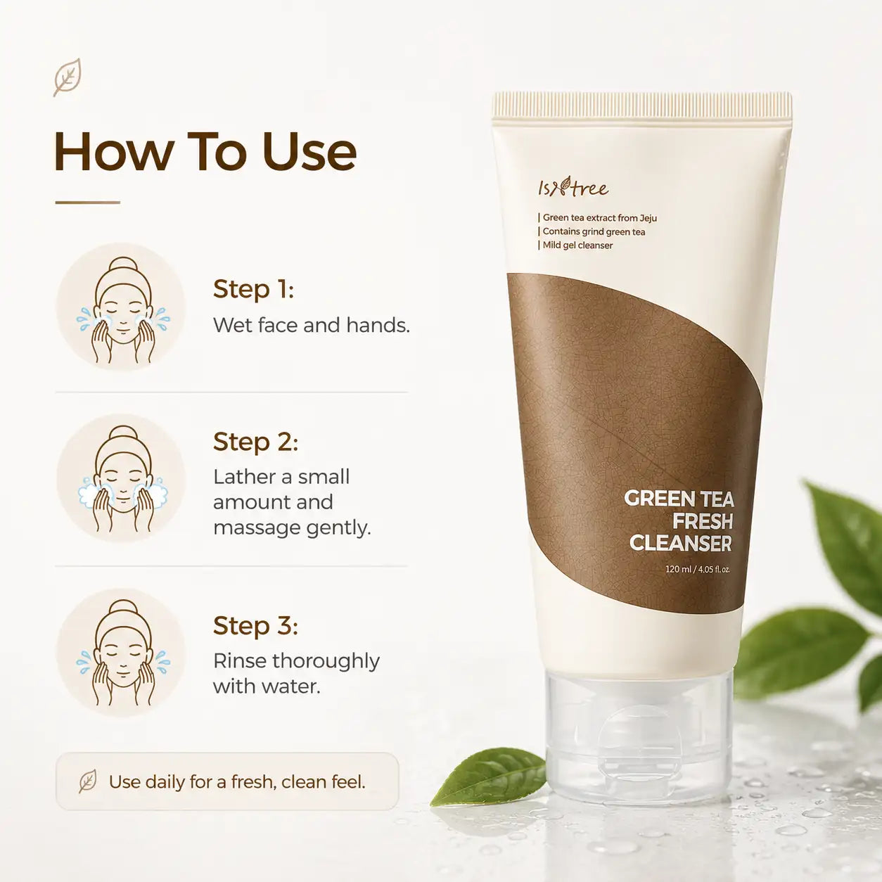 Isntree Green Tea Fresh Cleanser 120ml