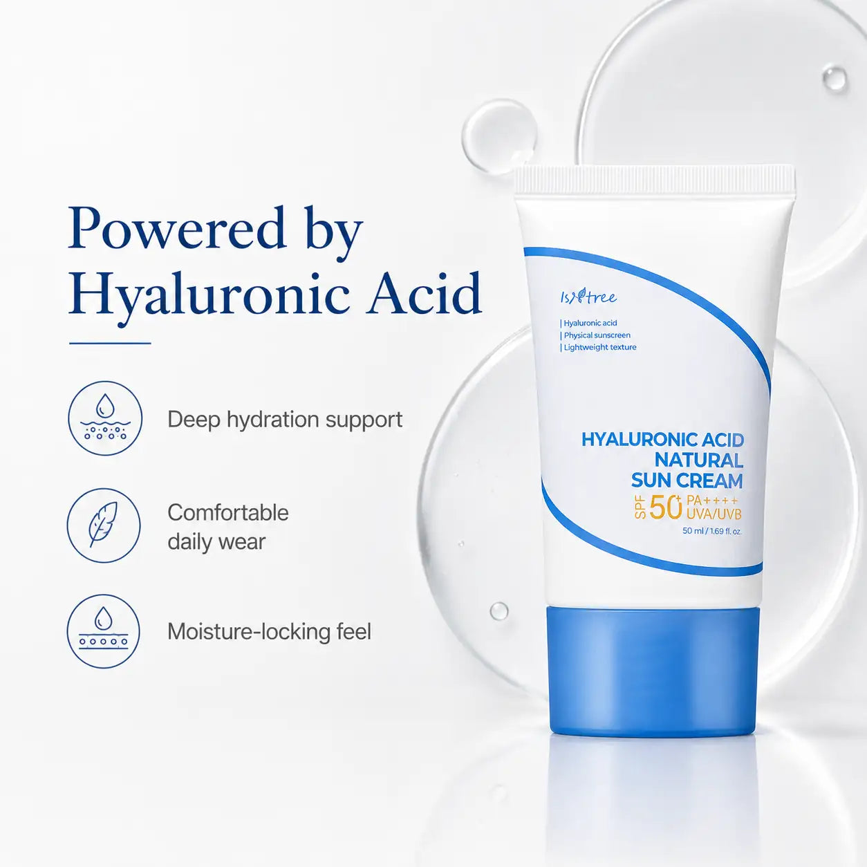 Isntree Hyaluronic Acid Natural Sun Cream SPF 50ml