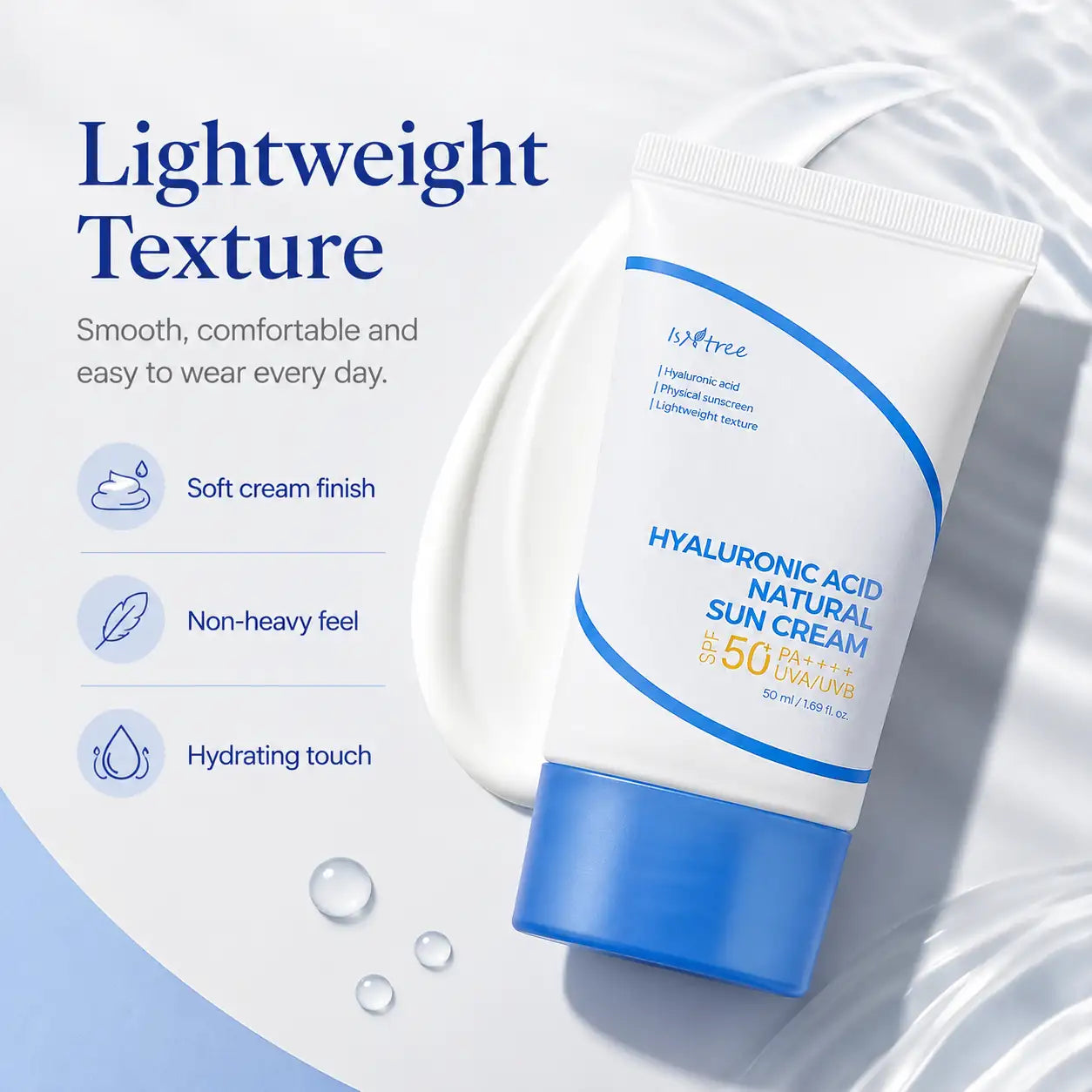 Isntree Hyaluronic Acid Natural Sun Cream SPF 50ml