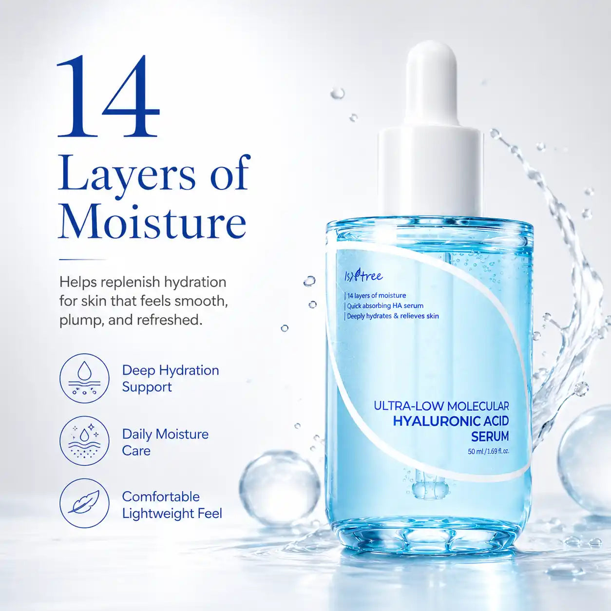 Isntree Ultra Low Molecular Hyaluronic Acid Serum 50ml