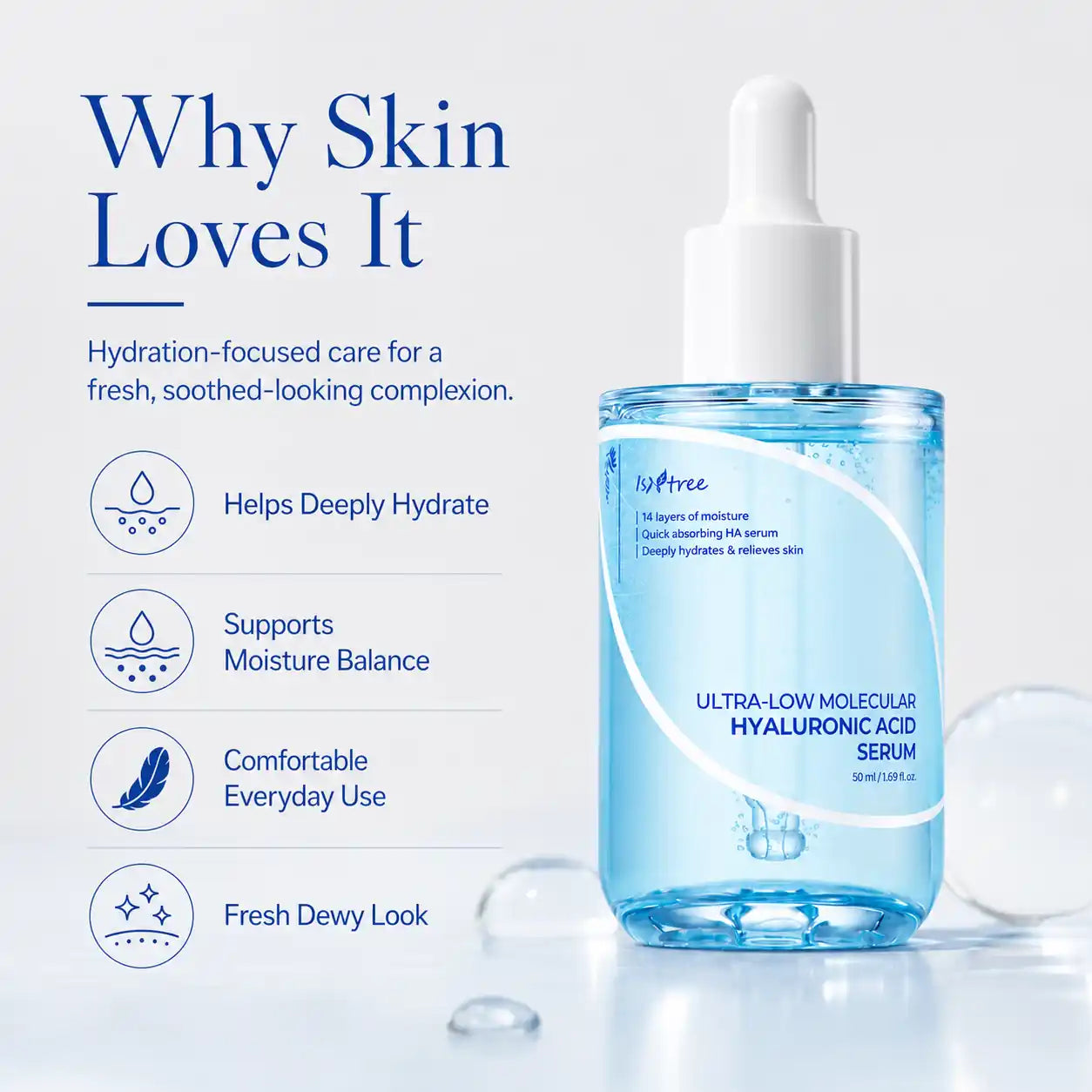 Isntree Ultra Low Molecular Hyaluronic Acid Serum 50ml